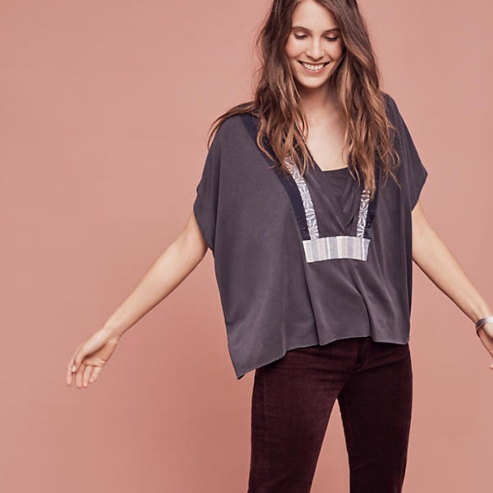 Anthropologie Art Deco Swing Top, by Akemi + Kin, size S